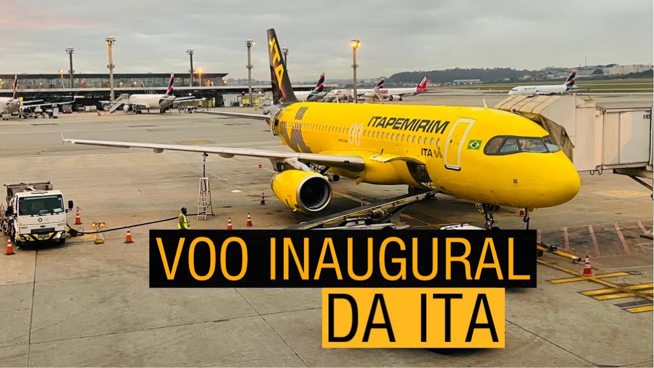 VOO INAUGURAL DA ITA DE SÃO PAULO PARA O RIO DE JANEIRO COM O AIRBUS A320 DA ITAPEMIRIM