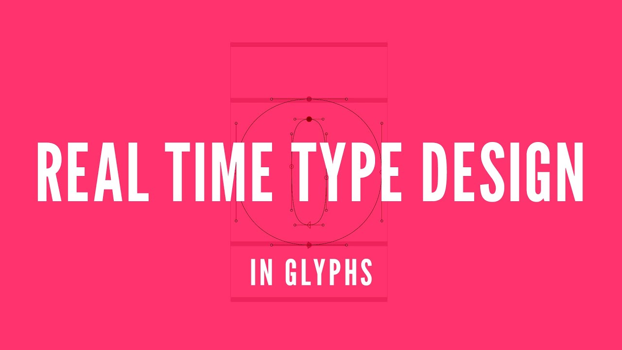 Type Design in Real Time - Glyphs App on a Mac - Tutorial - No Talking