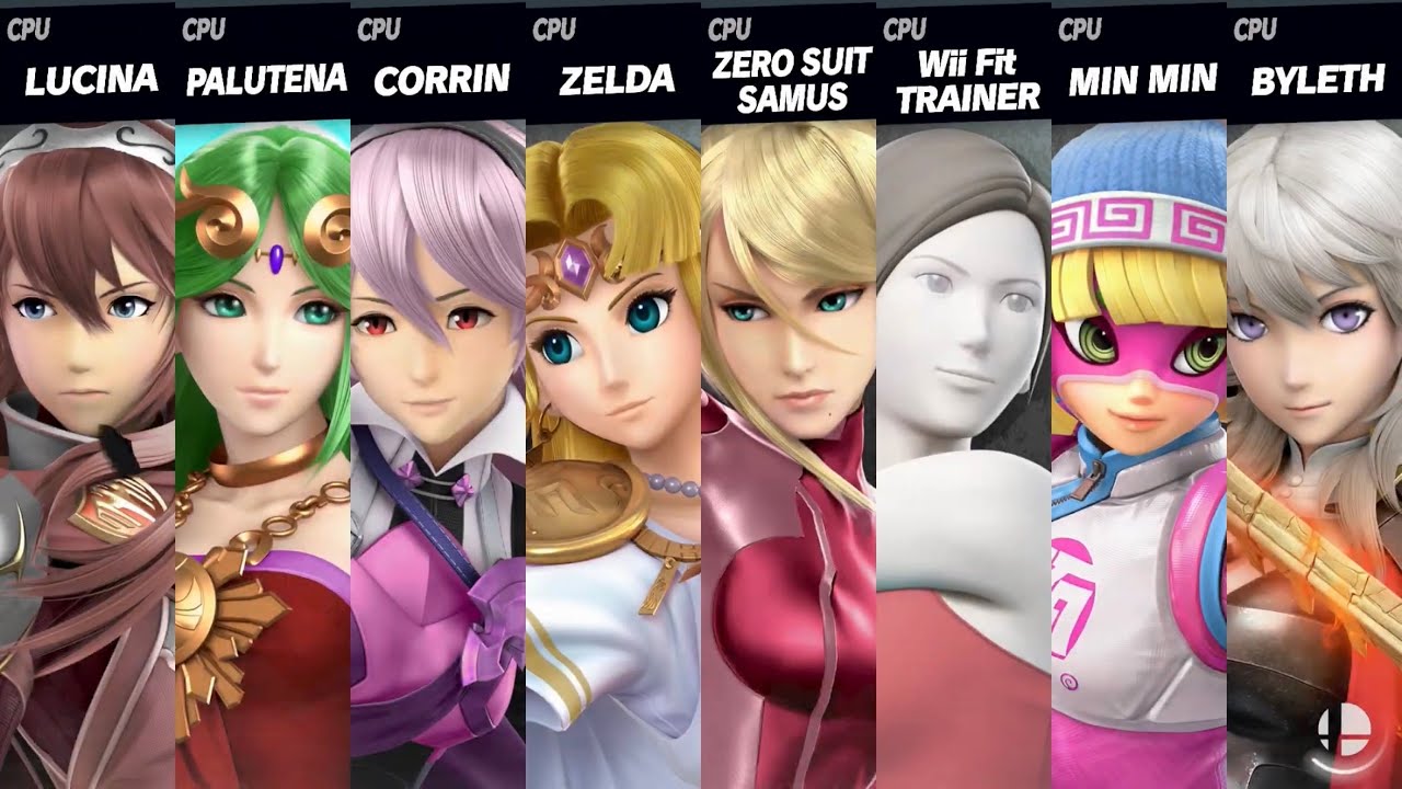 Super Smash Bros. Ultimate - Girls battle on valentine day ❤