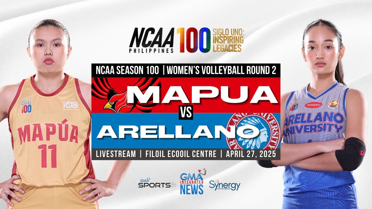 Mapúa vs Arellano (Women’s Volleyball Round 2) | NCAA Season 100