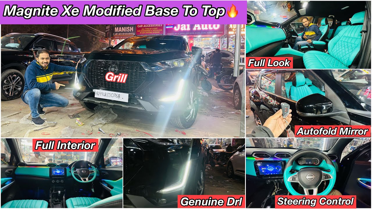 MAGNITE XE MODIFIED🔥MAGNITE GENUINE ACCESSORIES🔥MAGNITE BASE TO TOP MODEL🔥MAGNITE XE INTERIOR🔥