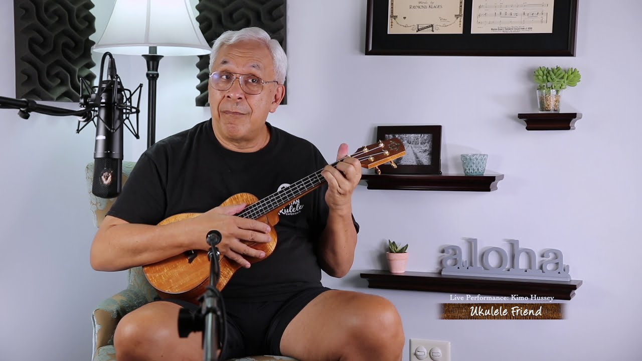 Kimo Hussey and Custom Koa Works Tenor Ukulele   UKULELE FRIEND : Live Performance