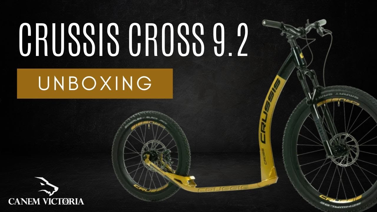 Unboxing Dogscooter Crussis cross 9-2: la cani trottinette tout terrain ultime de chez Crussis