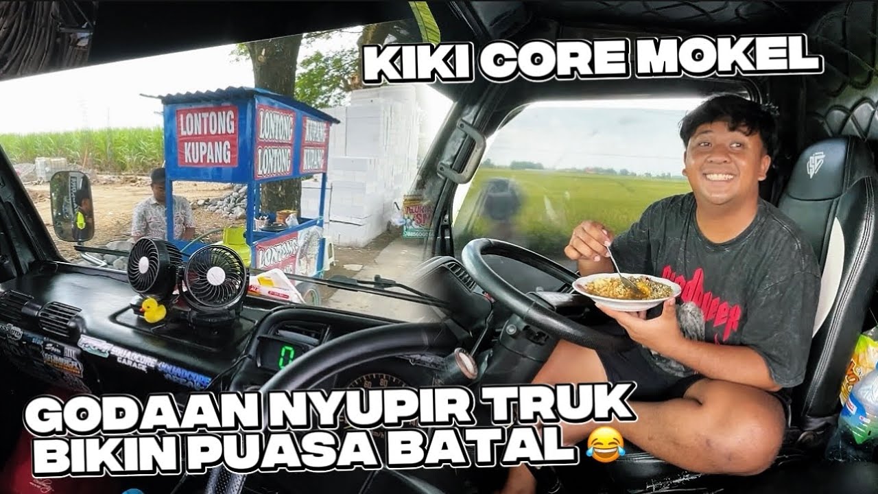 RESIKO NYUPIR TRUK DI JALAN BANYAK GODAAN KIKI CORE GAK PUASA 😂