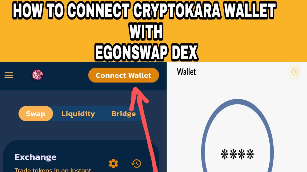 How to Connect Cryptokara Wallet with EgonSwap Dex