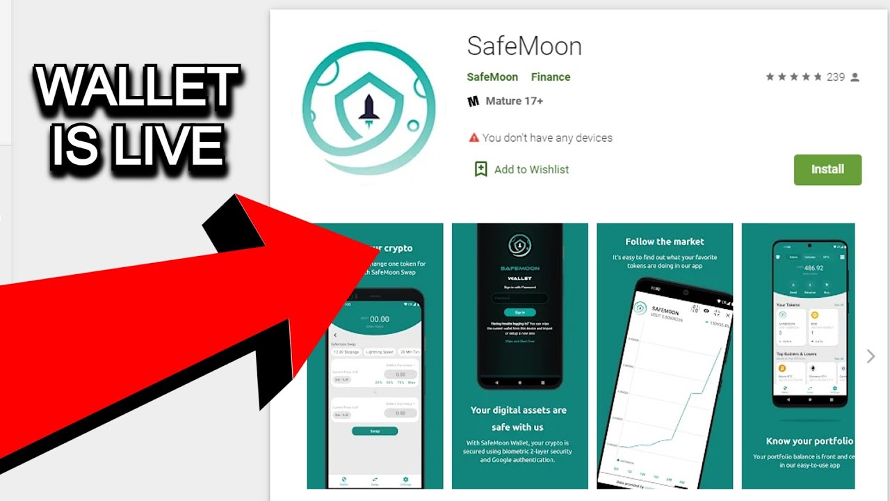 SAFEMOON WALLET IS LIVE! ANDROID SAFEMOON WALLET AVAILABLE!
