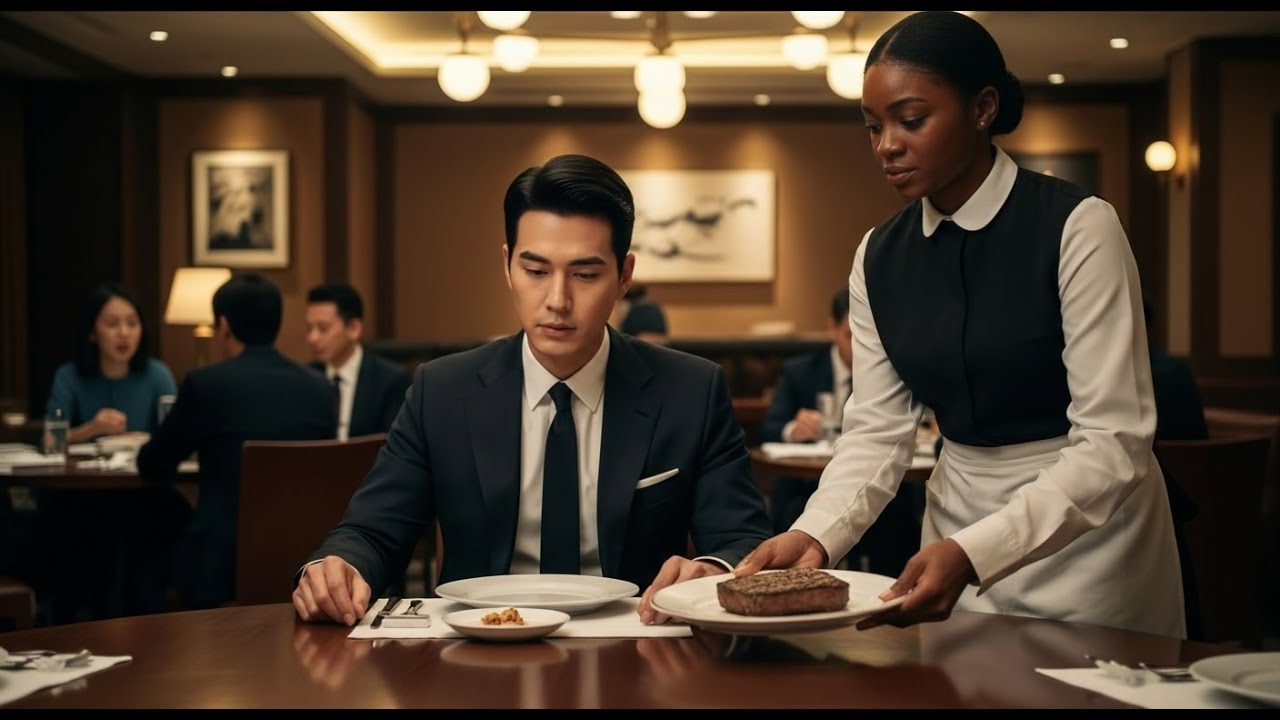 Undercover Korean Mafia Boss Orders Steak — Black Waitress Slips Him a Note That Made Him Cry