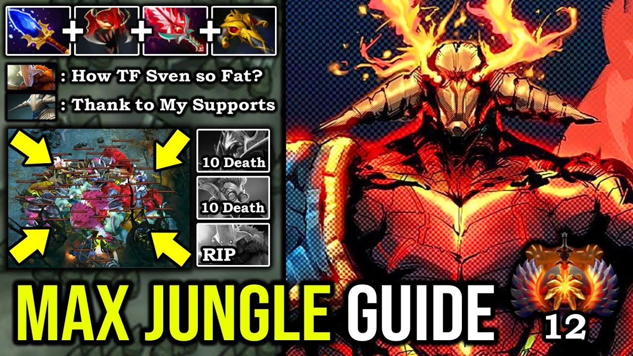 HOW TO MAX JUNGLE SPEED with Crazy Creep Stacks and Counter Everyone 100% Cancer Flying Sven DotA 2