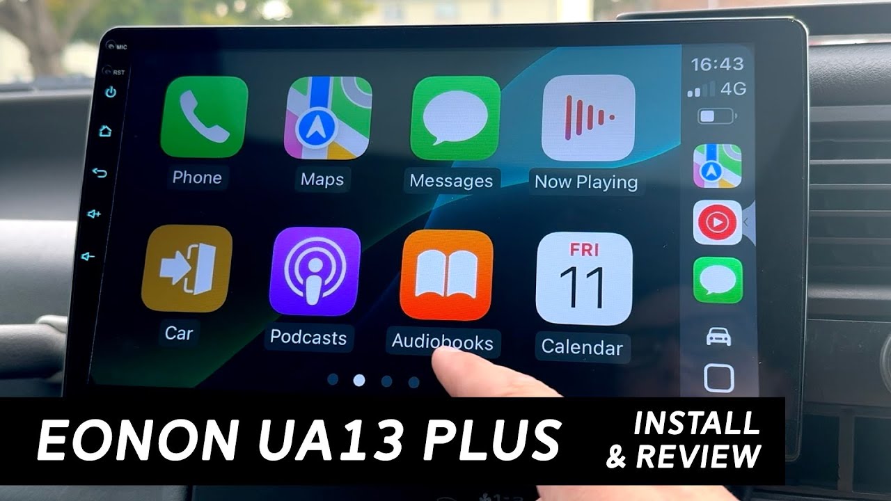 Установка и обзор Eonon UA13 Plus 2024 года — Apple CarPlay Android Auto #T4project (VW T4)