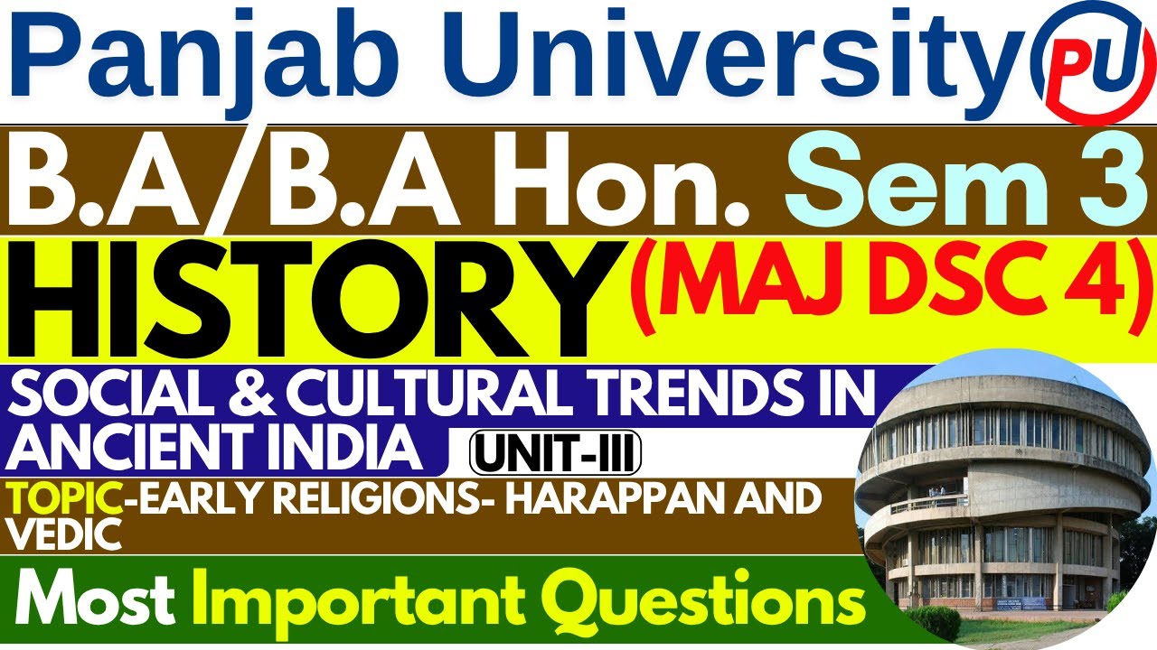 Early Religions | Harappan and Vedic |Ancient India | DSC Major |DSC History 3rd Semester |PUC | L 5