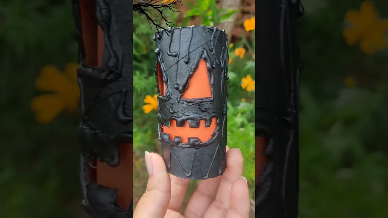 Lámpara de Calabaza tallada 🎃🕸️🧡 