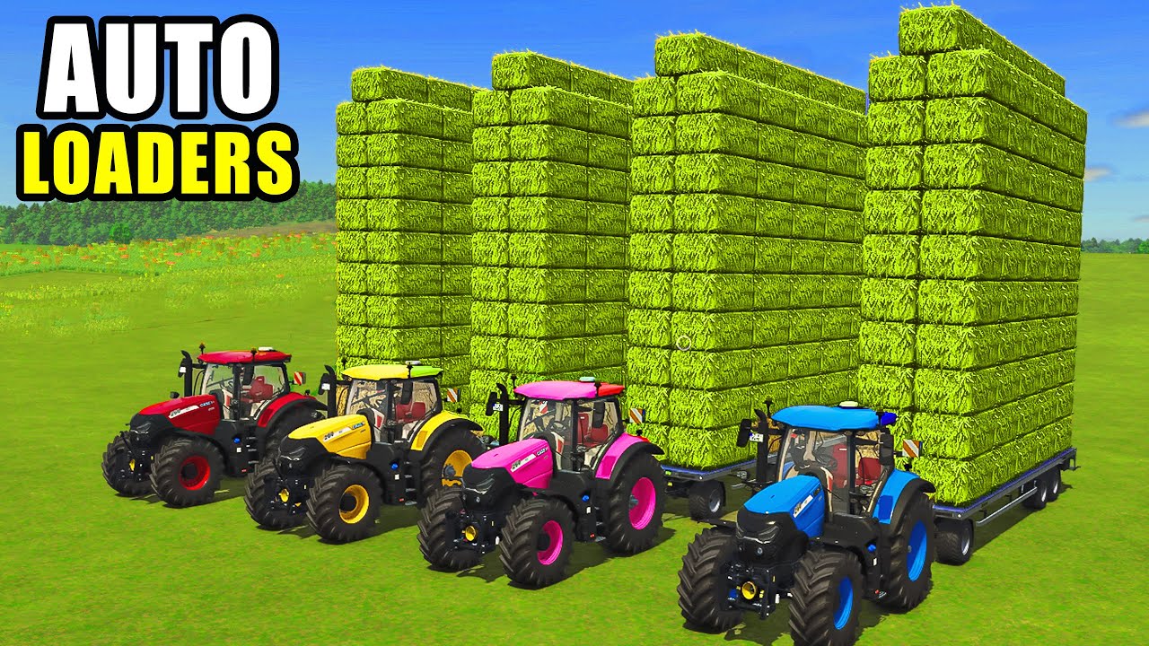WORK WITH COLOR! AUTO LOADER TRAILERS vs CRAZY HAY BALING & AMAZING CAPACITY! Farming Simulator 25