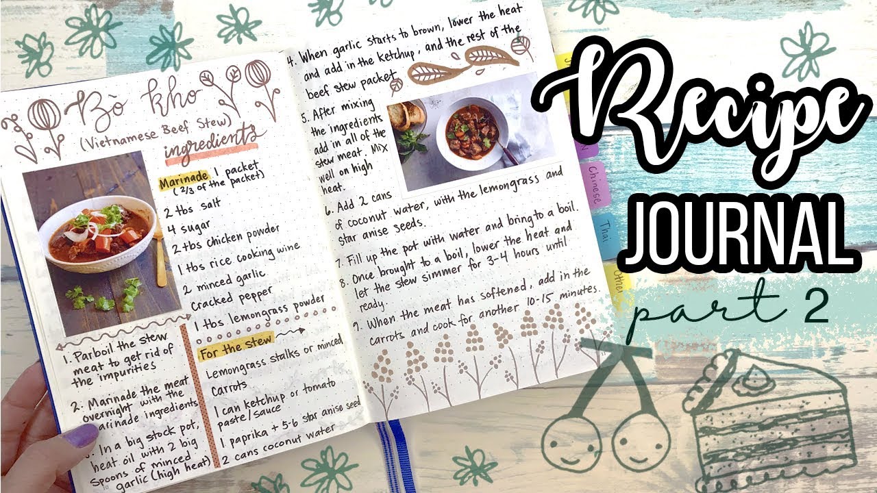 RECIPE JOURNAL ♨ How I design my layouts! PART 2