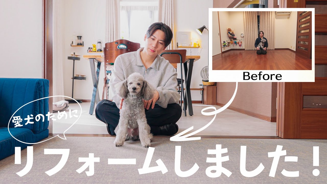 🐶愛犬のために築27年のお家をリフォームしました！【サンゲツペット向けフロア】