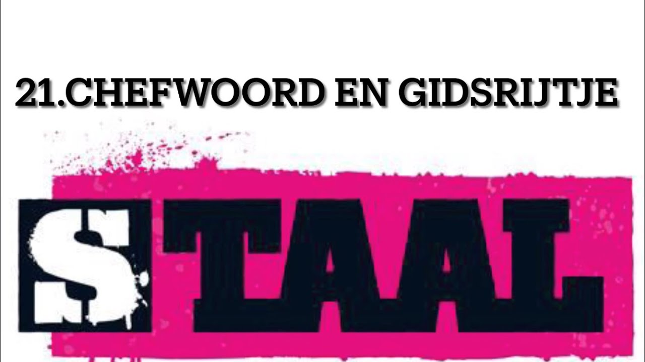 21 chefwoord gidsrijtje