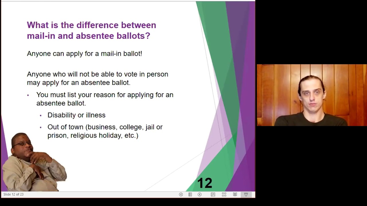 Power YOUR Vote: Mail-in or absentee ballots