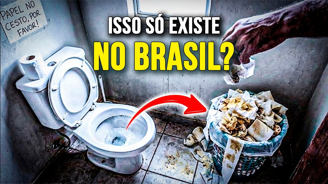 Por que NÃO JOGAMOS o Papel Higiênico no VASO SANITÁRIO Como outros PAÍSES? (não é o que você pensa)