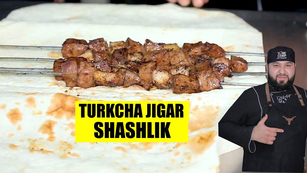JIGAR SHASHLIK SHONLI URFA TURKCHA RETSEPTI. ЭТОТ РЕЦЕПТ ВЗОРВАЛ ИНТЕРНЕТ! ПЕЧЕНЬ ШАШЛЫК ПО ТУРЕЦКИЙ