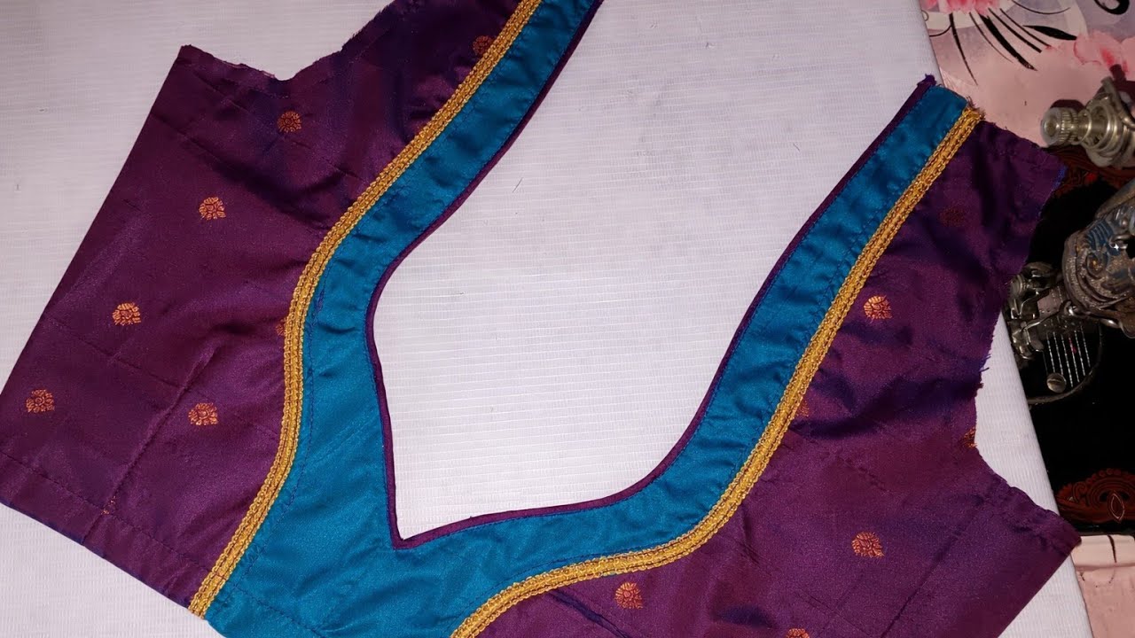 Latest Blouse Back Neck Design | Simple & Stylish Blouse Cutting and Stitching
