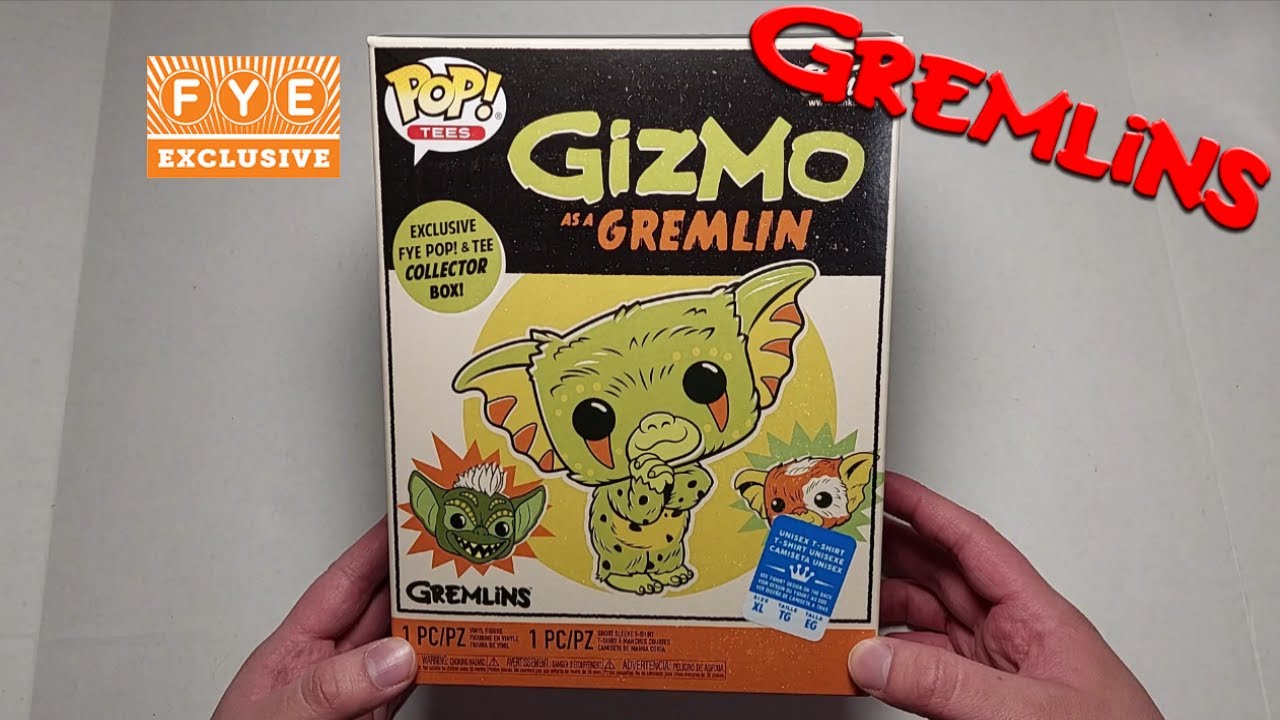FYE Exclusive GIZMO AS A GREMLIN Pop & Tee Combo! | Funko Pop Tees