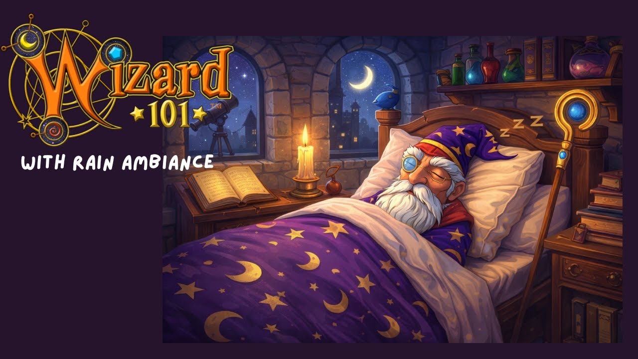 Go to Bed with Wizard101 | Gameplay With Rain Sounds