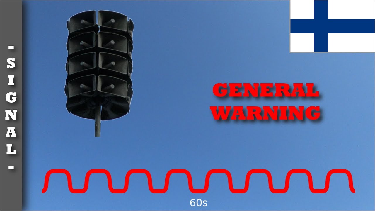 Siren signal "GENERAL WARNING" (Finland 🇫🇮) | D1800