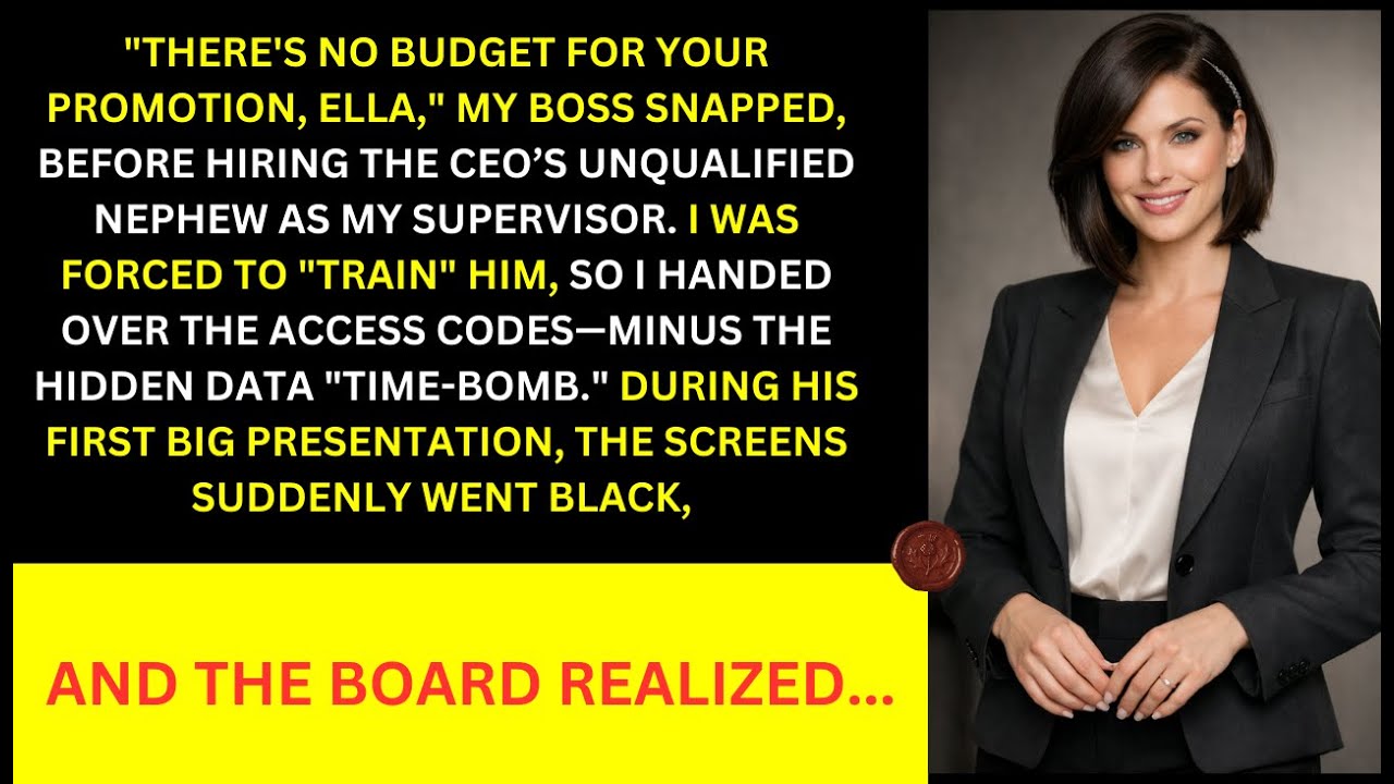 They Forced Me to Train the CEO's Nephew for MY Job. He Didn't Realize the 'Manual' Was a Trap!