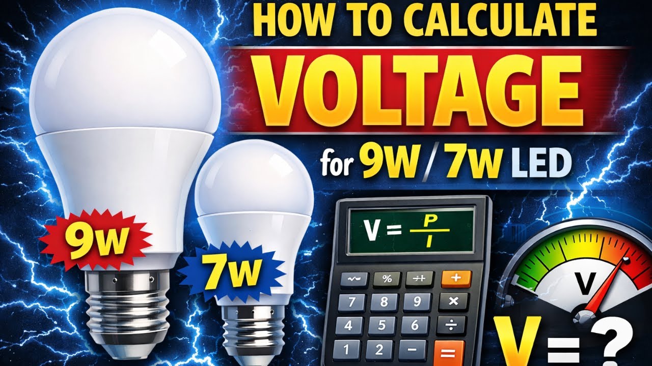 how calculate led driver voltage || which drive is used