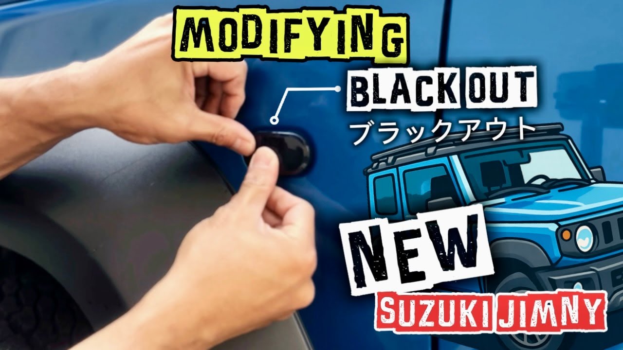 BLACK OUT My Suzuki Jimny! 🔥 MODIFYING