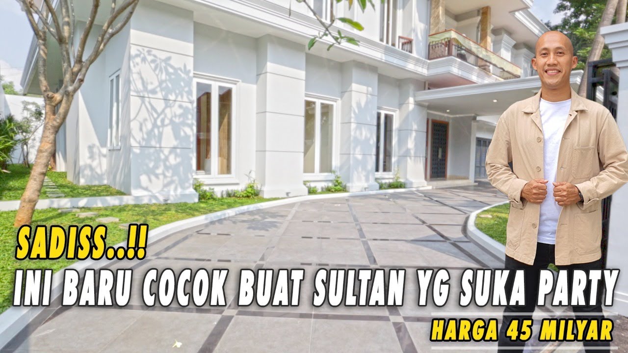 COCOK BUAT SULTAN YANG SUKA PARTY | HALAMAN, TERAS DAN KOLAM RENANG BESAR.