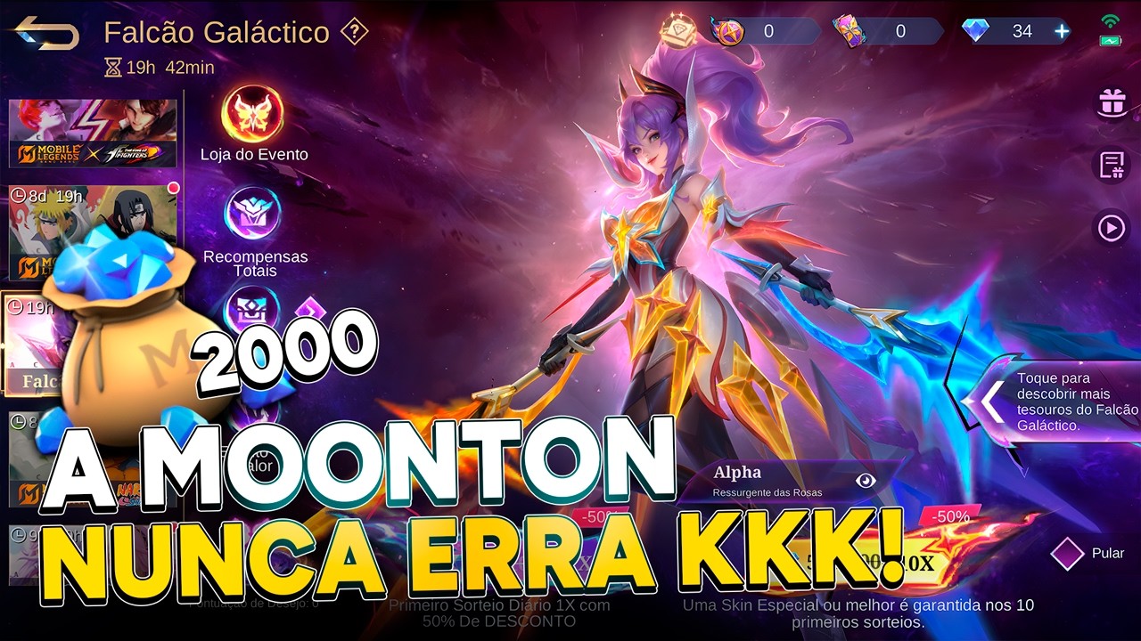 CHEGOU EVENTO LEGEND DA FANNY!!! BORA GASTAR 2000 DIMAS NA ROLETA! VALE A PENA MOBILE LEGENDS