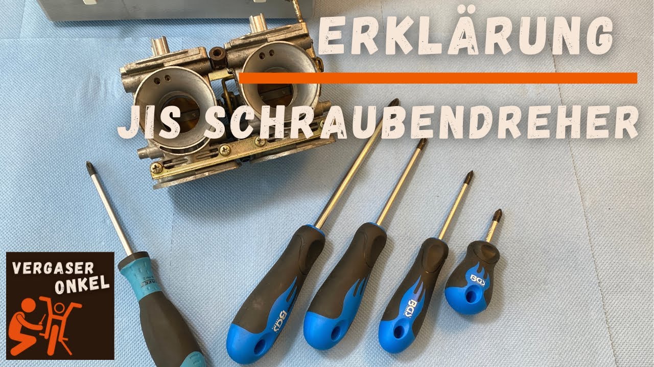 JIS Schraubendreher, ausf&uuml;hrlich erkl&auml;rt vom Vergaseronkel