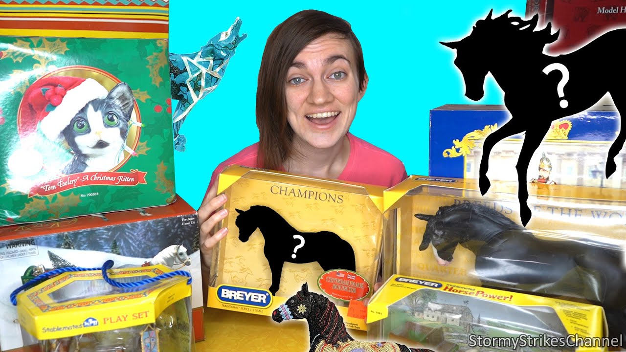 Unboxing the Model Horse Collection I Bought || Part 1 || New in Box Breyer Horses & Wolf Figurines