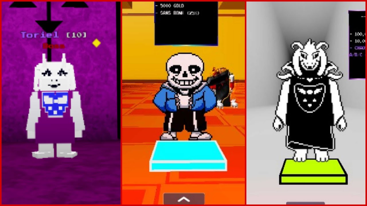 defeating all bosses in Undertale Soul's RPG X on Roblox