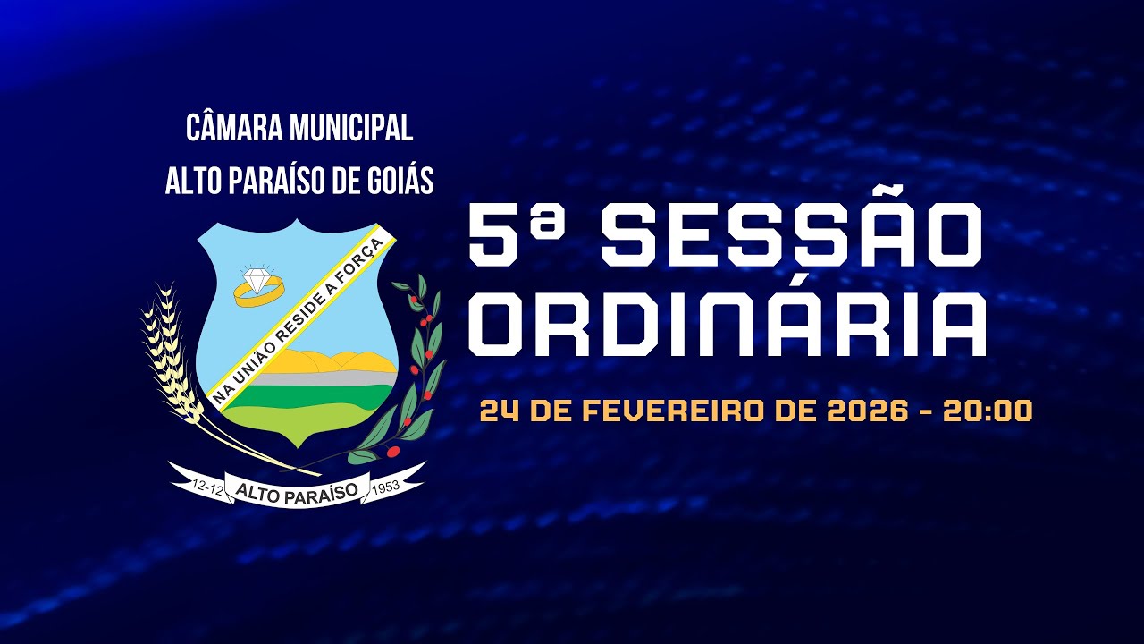 5ª Sessão Ordinária de 2026