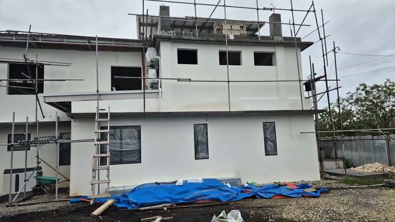 New house construction Philippines. 