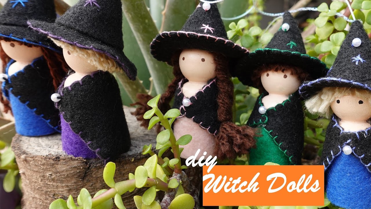 DIY | How To Make Witch Dolls| Búp Bê Phù Thủy 1 | Huong Harmon