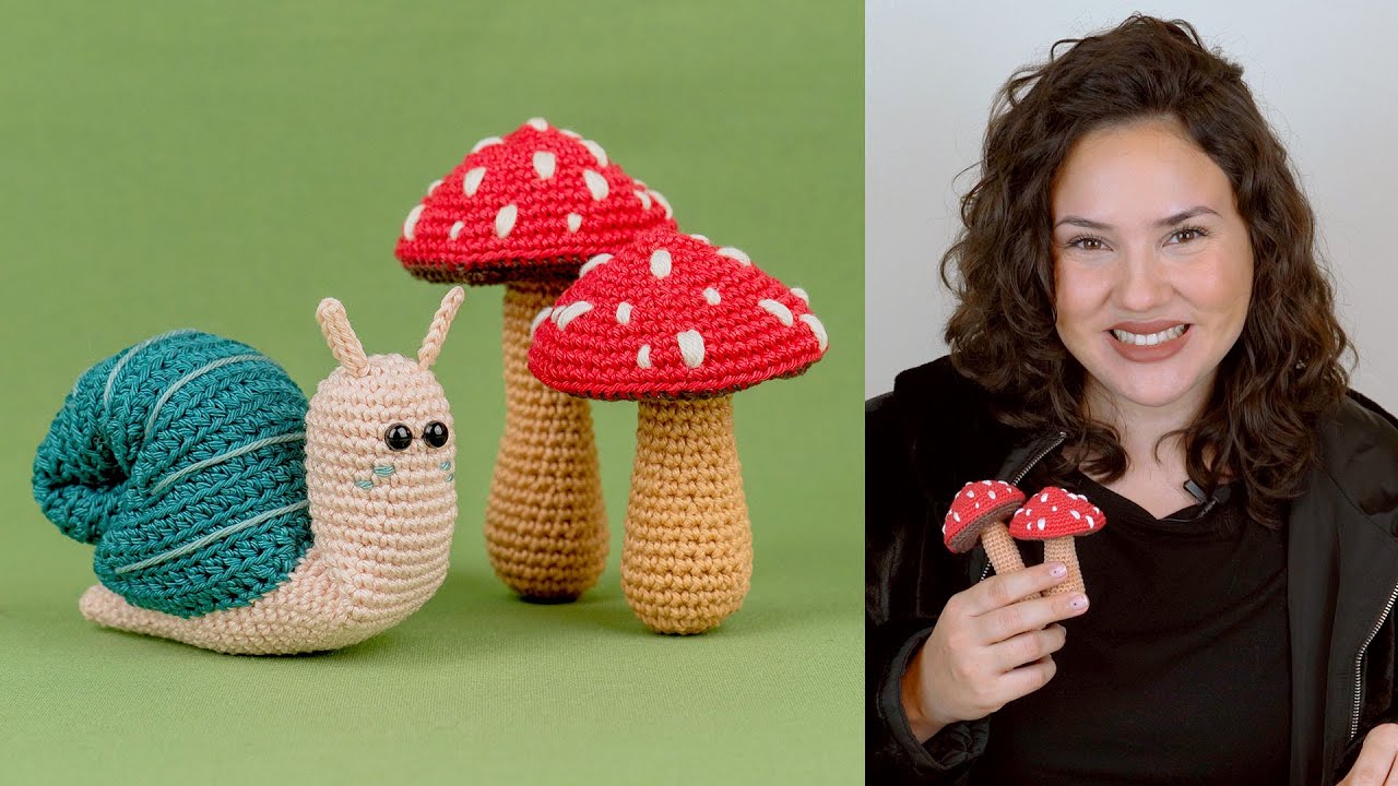 COMO FAZER COGUMELO DE AMIGURUMI FÁCIL | ATELIÊ JÉSSICA BRANDÃO | #082
