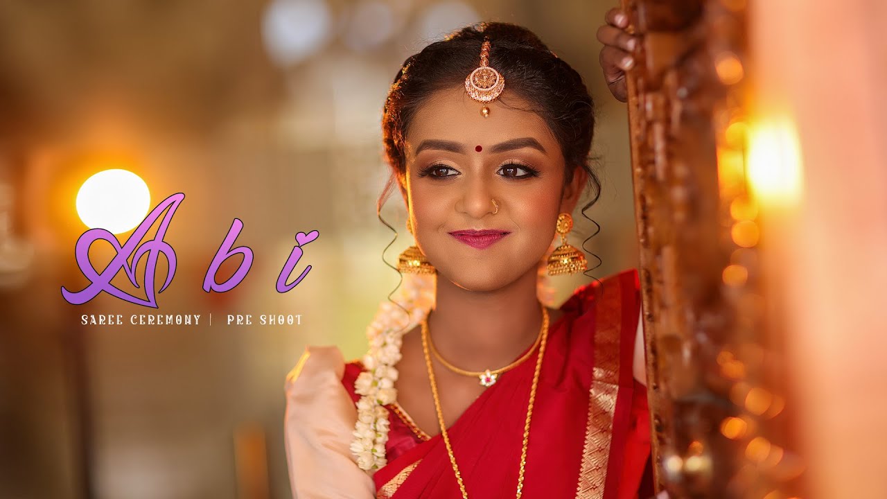 Abinaya   | Saree Ceremony |  Pre shoot   |  Arcreationuk