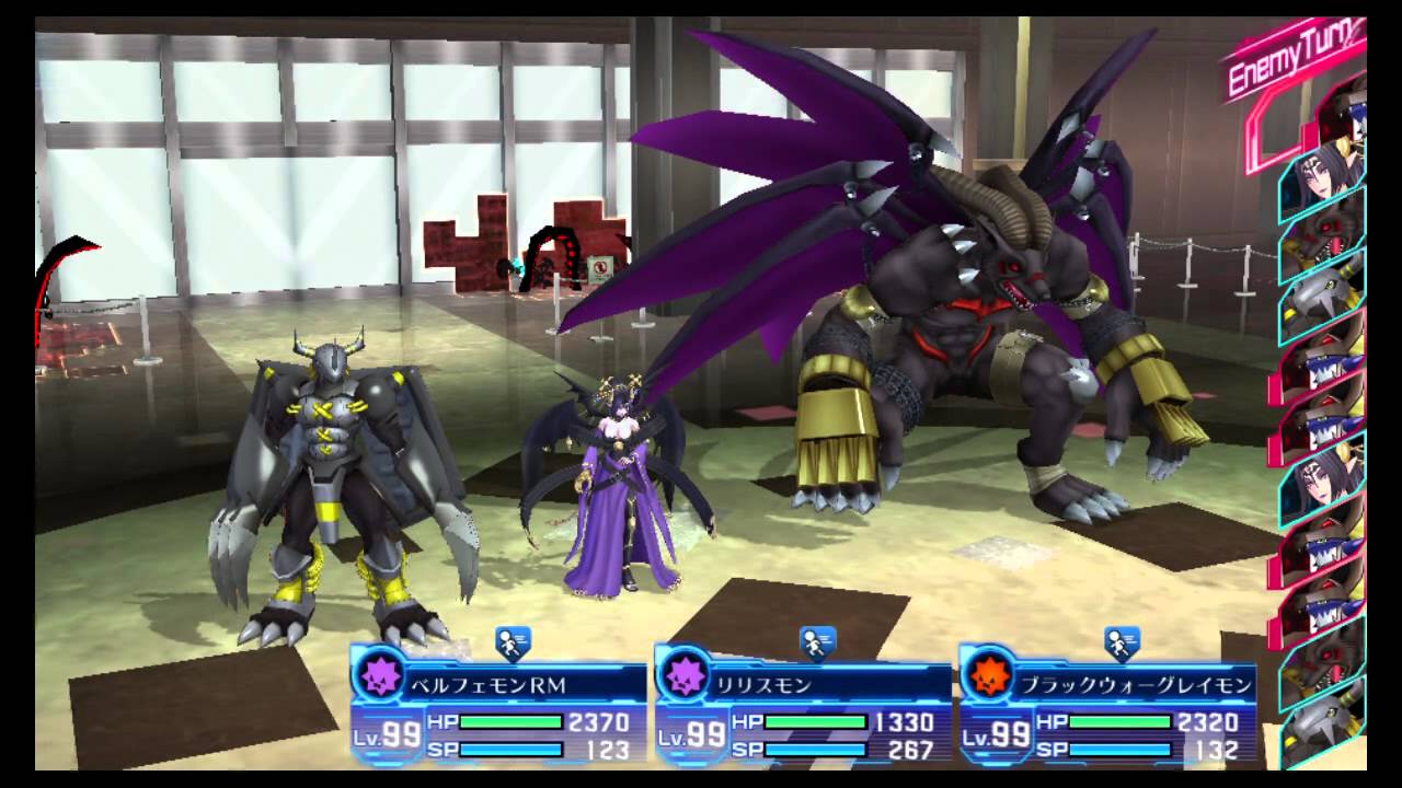 VITA デジモンストーリー サイバースルゥース ドゥフトモンを秒殺 (挑戦02)