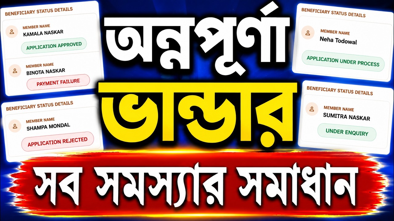 Annapurna Bhandar | Approved, Rejected, Payment Failure, Under Process, Under Enquiry | Explained