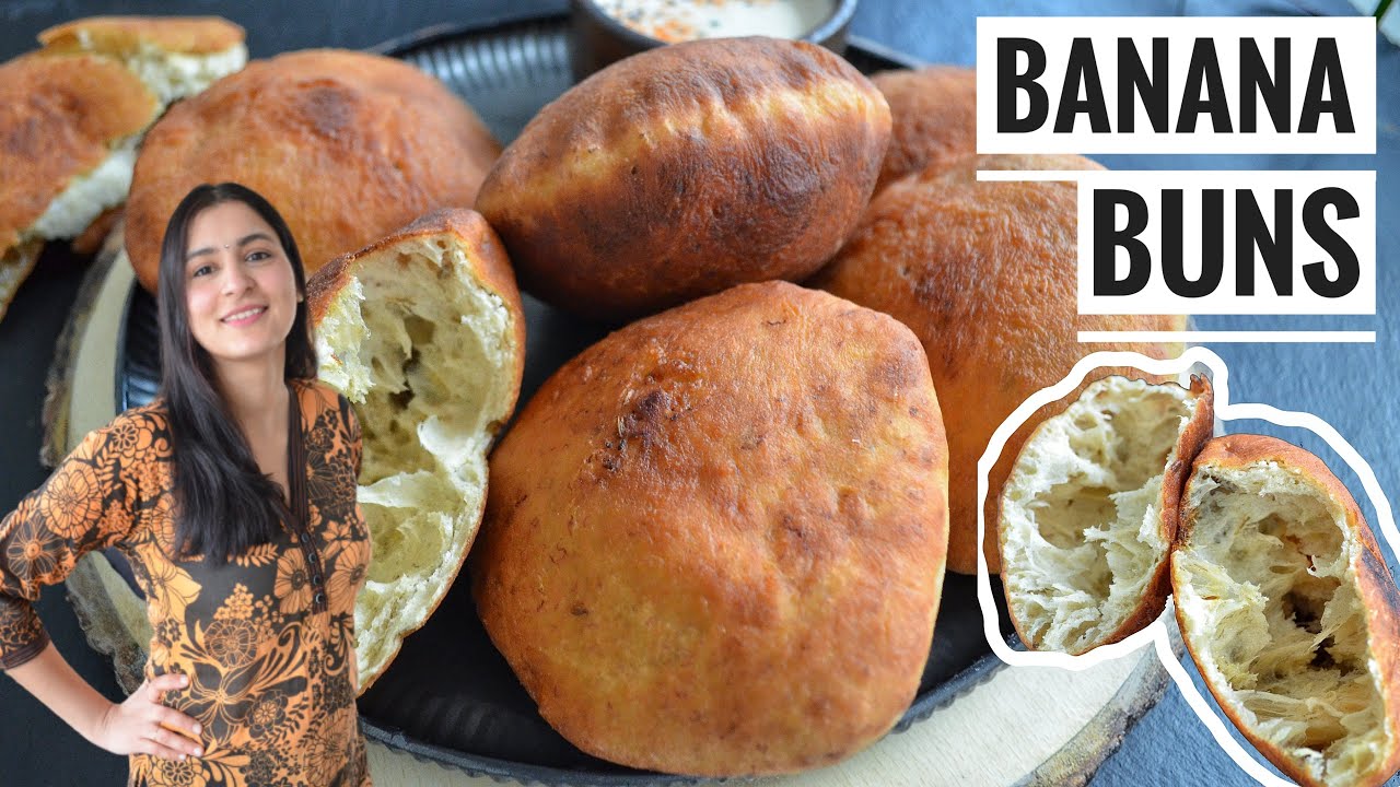BANANA BUNS - INDISCHES BROT / SNACK - indisch Kochen