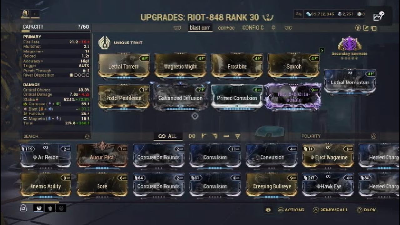 RIOT-848 blast build - Warframe