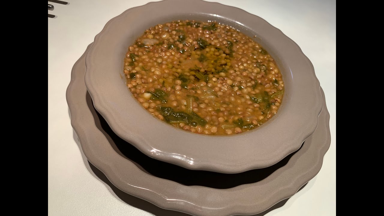 Φακές με σπανάκι / EASY SPINACHE & LENTIL SOUP