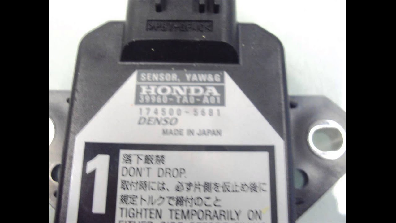 2009 Honda ACCORD YAW G SENSOR 17450-TA0-A01 - ahparts.com Used Honda, Acura, Lexus & Toyota ... OEM