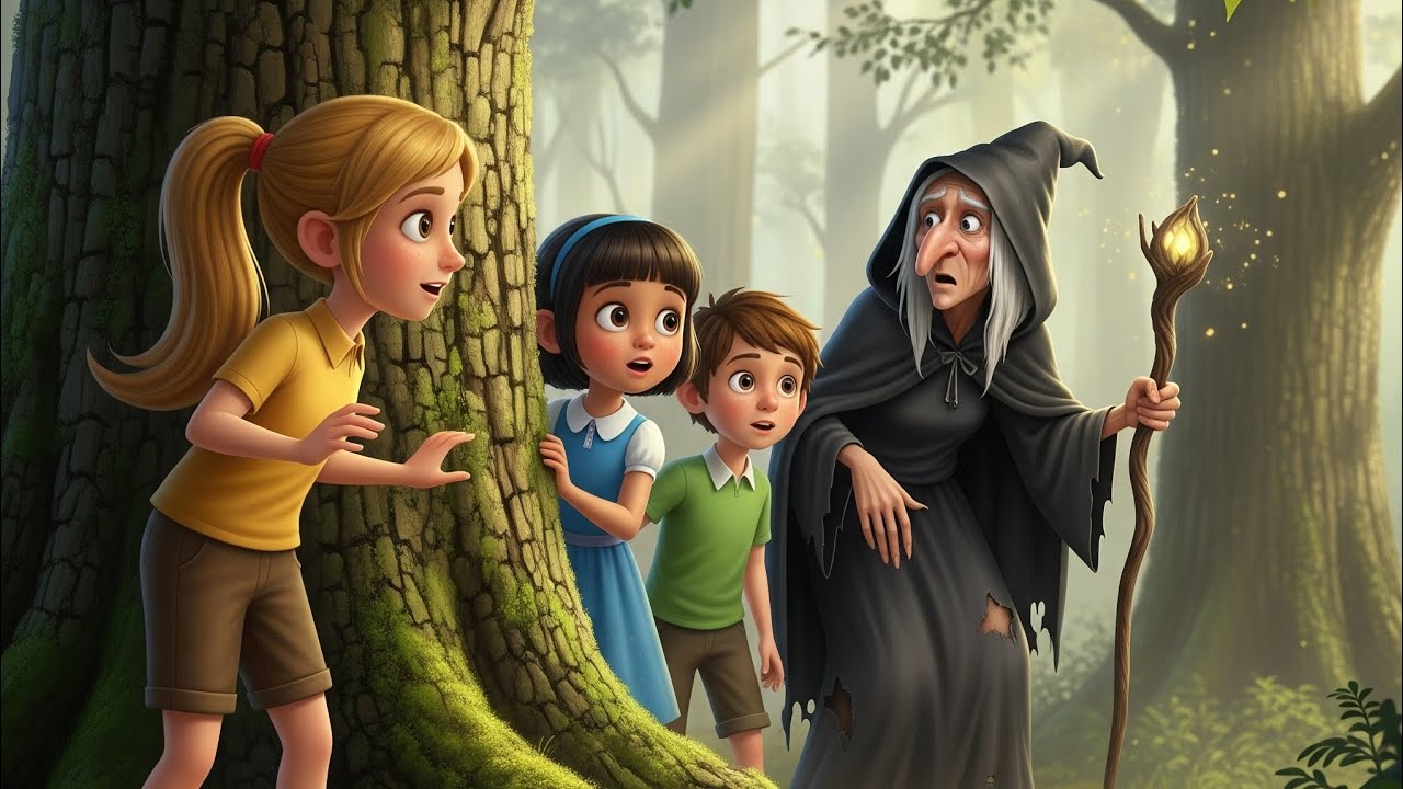 قصة الغابة المظلمة والساحرة 