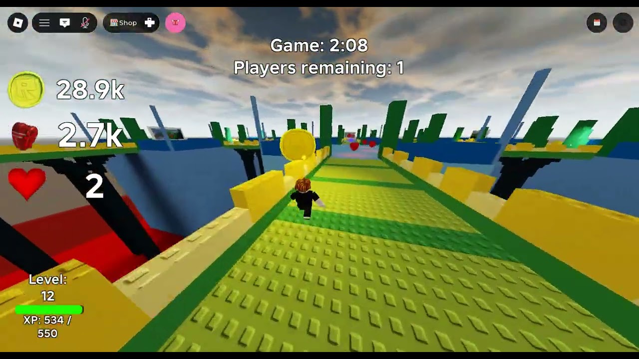Jugando hanto en roblox.