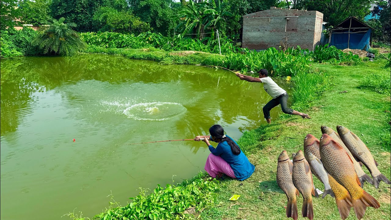 Fishing Video || The old fisherman fishing technique is still different from everyone else's