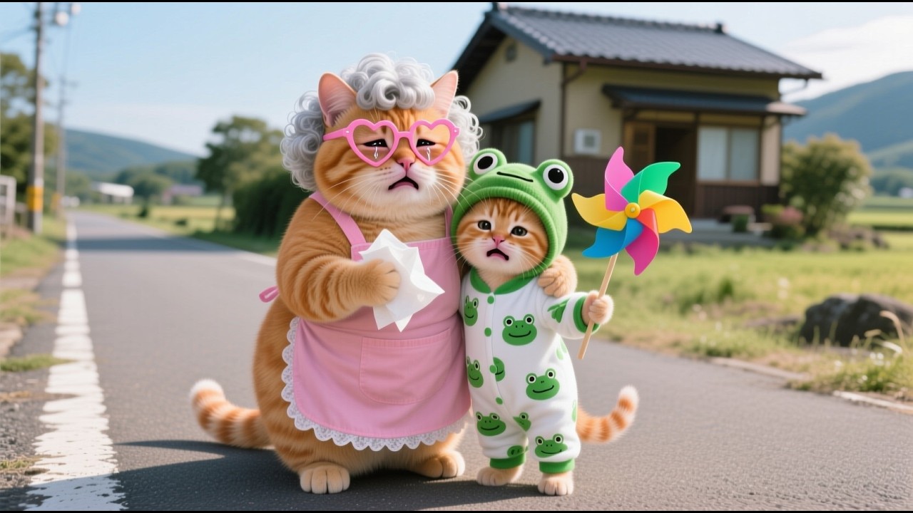 Ginger Kitten Made a Small Mistake — Grandma Cat Cried