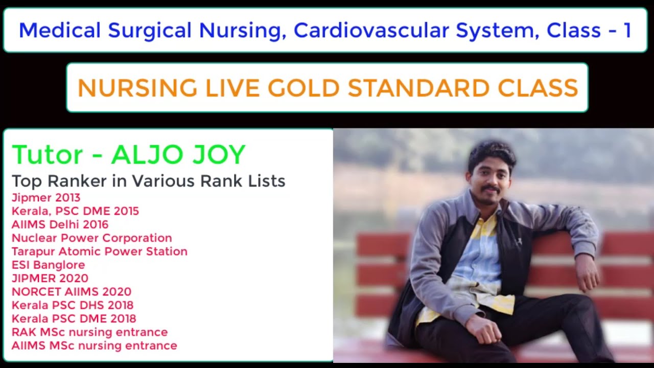 STAFF NURSE EXAM CRASH COURSE - CARDIO VASCULAR SYSTEM & MCQ DISCUSSION BY ALJO SIR